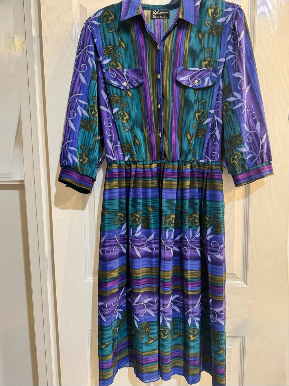 Breli Originals Vintage 1970’s Shirt Dress